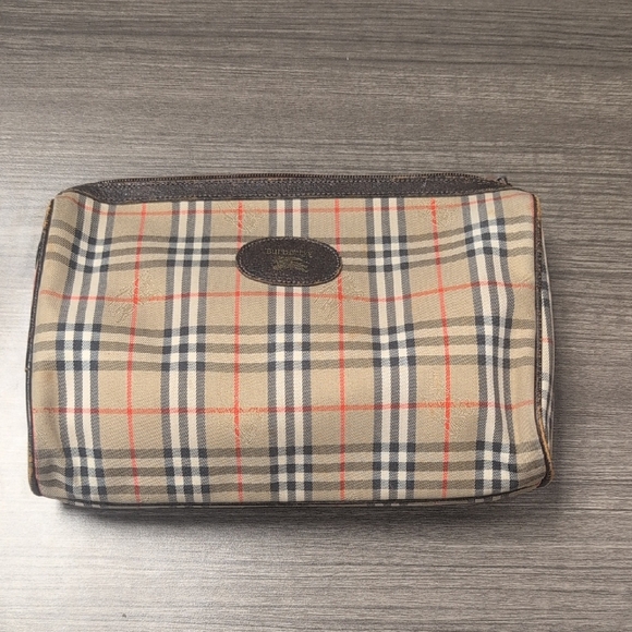 Burberry VINTAGE Nova Check Clutch Pouch - Picture 1 of 10